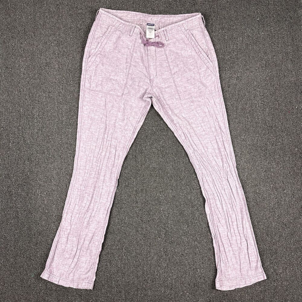 Patagonia Plum Line Pants Mens Organic Cotton Straight Hemp Size Large